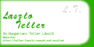 laszlo teller business card