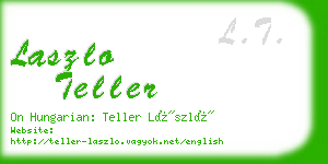 laszlo teller business card